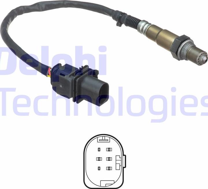 Delphi ES21306-12B1 - Lambdasonde alexcarstop-ersatzteile.com