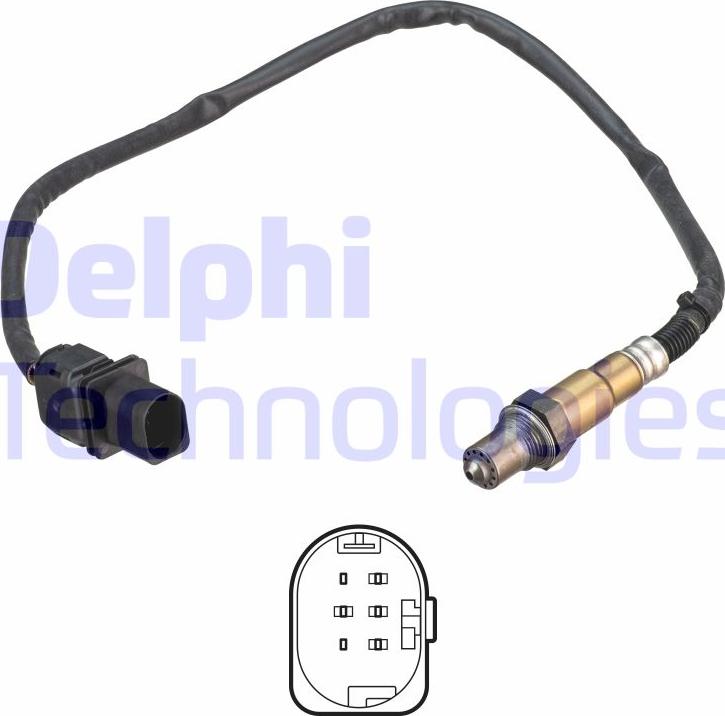 Delphi ES21293-12B1 - Lambdasonde alexcarstop-ersatzteile.com