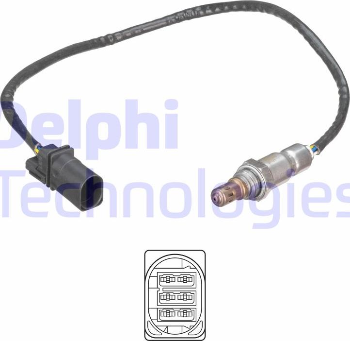 Delphi ES21246-12B1 - Lambdasonde alexcarstop-ersatzteile.com