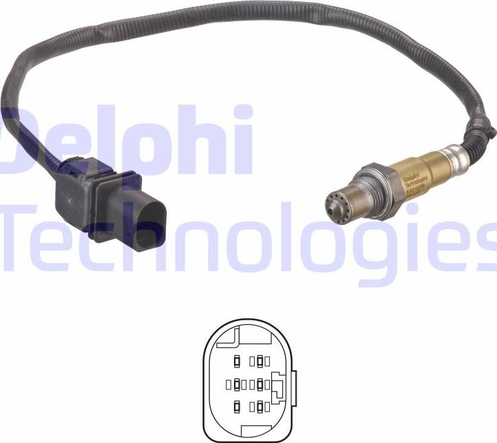 Delphi ES21236-12B1 - Lambdasonde alexcarstop-ersatzteile.com