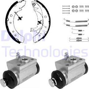 Delphi KP1130 - Bremsbackensatz alexcarstop-ersatzteile.com