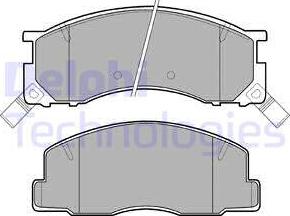 Delphi LP941 - Bremsbelagsatz, Scheibenbremse alexcarstop-ersatzteile.com