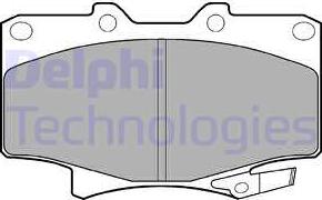 Delphi LP962 - Bremsbelagsatz, Scheibenbremse alexcarstop-ersatzteile.com