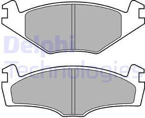 Delphi LP979 - Bremsbelagsatz, Scheibenbremse alexcarstop-ersatzteile.com