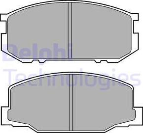 Delphi LP456 - Bremsbelagsatz, Scheibenbremse alexcarstop-ersatzteile.com