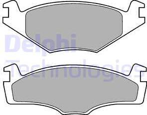 Delphi LP421 - Bremsbelagsatz, Scheibenbremse alexcarstop-ersatzteile.com