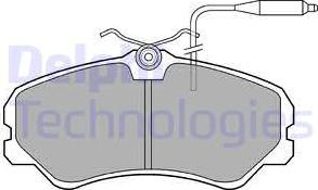 Delphi LP594 - Bremsbelagsatz, Scheibenbremse alexcarstop-ersatzteile.com