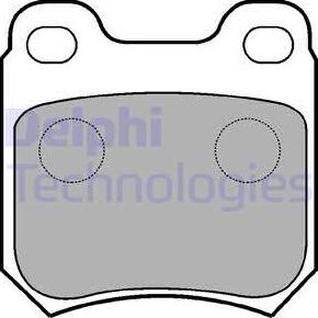 Delphi LP590 - Bremsbelagsatz, Scheibenbremse alexcarstop-ersatzteile.com