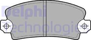 Delphi LP54 - Bremsbelagsatz, Scheibenbremse alexcarstop-ersatzteile.com