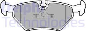 Delphi LP555 - Bremsbelagsatz, Scheibenbremse alexcarstop-ersatzteile.com