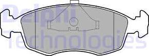 Delphi LP587 - Bremsbelagsatz, Scheibenbremse alexcarstop-ersatzteile.com