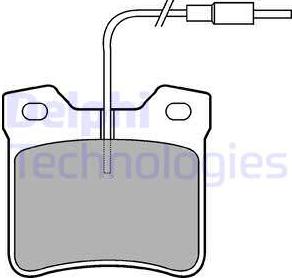 Delphi LP667 - Bremsbelagsatz, Scheibenbremse alexcarstop-ersatzteile.com