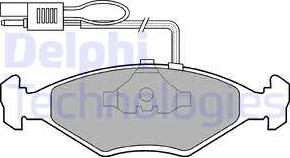 Delphi LP604 - Bremsbelagsatz, Scheibenbremse alexcarstop-ersatzteile.com