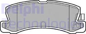 Delphi LP611 - Bremsbelagsatz, Scheibenbremse alexcarstop-ersatzteile.com