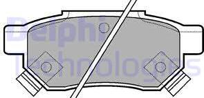 Delphi LP625 - Bremsbelagsatz, Scheibenbremse alexcarstop-ersatzteile.com