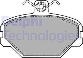 Delphi LP1444 - Bremsbelagsatz, Scheibenbremse alexcarstop-ersatzteile.com