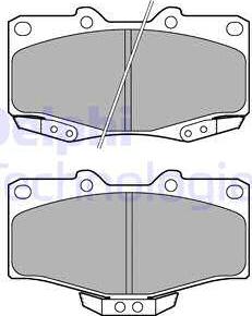 Delphi LP1405 - Bremsbelagsatz, Scheibenbremse alexcarstop-ersatzteile.com