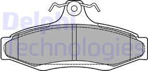 Delphi LP1424 - Bremsbelagsatz, Scheibenbremse alexcarstop-ersatzteile.com