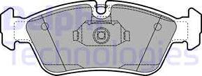 Delphi LP1421 - Bremsbelagsatz, Scheibenbremse alexcarstop-ersatzteile.com