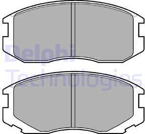 Delphi LP1594 - Bremsbelagsatz, Scheibenbremse alexcarstop-ersatzteile.com