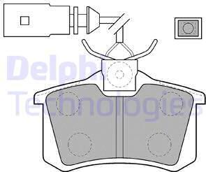 Delphi LP1556 - Bremsbelagsatz, Scheibenbremse alexcarstop-ersatzteile.com