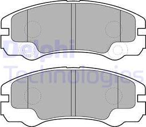 Delphi LP1552 - Bremsbelagsatz, Scheibenbremse alexcarstop-ersatzteile.com