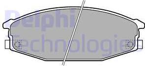 Delphi LP1698 - Bremsbelagsatz, Scheibenbremse alexcarstop-ersatzteile.com