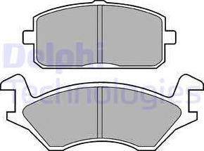 Delphi LP169 - Bremsbelagsatz, Scheibenbremse alexcarstop-ersatzteile.com