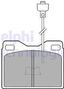 Delphi LP160 - Bremsbelagsatz, Scheibenbremse alexcarstop-ersatzteile.com