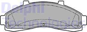 Delphi LP1625 - Bremsbelagsatz, Scheibenbremse alexcarstop-ersatzteile.com