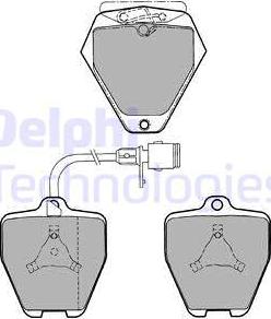 Delphi LP1024 - Bremsbelagsatz, Scheibenbremse alexcarstop-ersatzteile.com