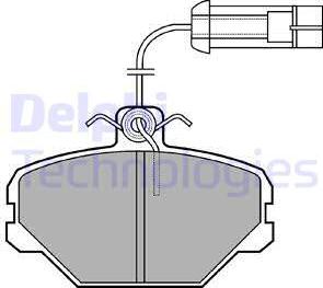 Delphi LP1027 - Bremsbelagsatz, Scheibenbremse alexcarstop-ersatzteile.com