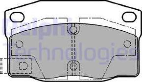 Delphi LP1196 - Bremsbelagsatz, Scheibenbremse alexcarstop-ersatzteile.com