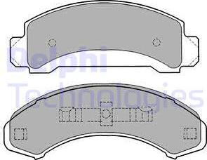 Delphi LP1168 - Bremsbelagsatz, Scheibenbremse alexcarstop-ersatzteile.com