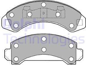 Delphi LP1173 - Bremsbelagsatz, Scheibenbremse alexcarstop-ersatzteile.com