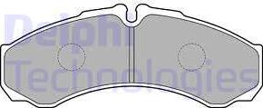 Delphi LP1802 - Bremsbelagsatz, Scheibenbremse alexcarstop-ersatzteile.com