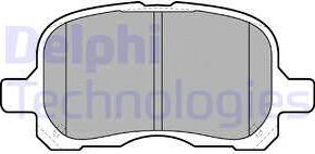 Delphi LP1302 - Bremsbelagsatz, Scheibenbremse alexcarstop-ersatzteile.com