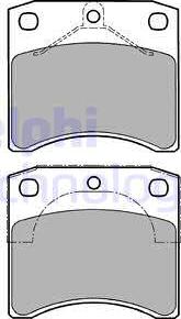 Delphi LP1206 - Bremsbelagsatz, Scheibenbremse alexcarstop-ersatzteile.com