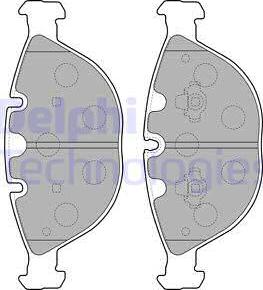 Delphi LP1798-18B1 - Bremsbelagsatz, Scheibenbremse alexcarstop-ersatzteile.com