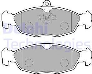 Delphi LP1755 - Bremsbelagsatz, Scheibenbremse alexcarstop-ersatzteile.com