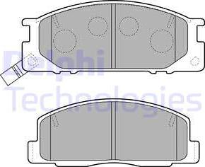 Delphi LP1758 - Bremsbelagsatz, Scheibenbremse alexcarstop-ersatzteile.com