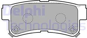 Delphi LP1765 - Bremsbelagsatz, Scheibenbremse alexcarstop-ersatzteile.com