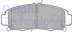 Delphi LP1704 - Bremsbelagsatz, Scheibenbremse alexcarstop-ersatzteile.com