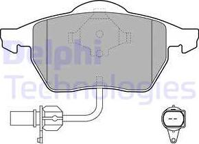 Delphi LP1706 - Bremsbelagsatz, Scheibenbremse alexcarstop-ersatzteile.com