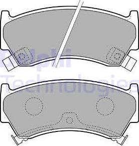 Delphi LP1735 - Bremsbelagsatz, Scheibenbremse alexcarstop-ersatzteile.com