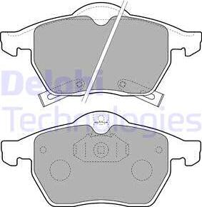 Delphi LP1731 - Bremsbelagsatz, Scheibenbremse alexcarstop-ersatzteile.com