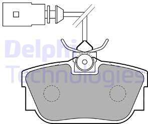 Delphi LP1733 - Bremsbelagsatz, Scheibenbremse alexcarstop-ersatzteile.com