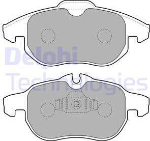 Delphi LP1723 - Bremsbelagsatz, Scheibenbremse alexcarstop-ersatzteile.com