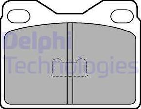 Delphi LP89 - Bremsbelagsatz, Scheibenbremse alexcarstop-ersatzteile.com