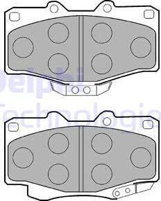 Delphi LP854 - Bremsbelagsatz, Scheibenbremse alexcarstop-ersatzteile.com